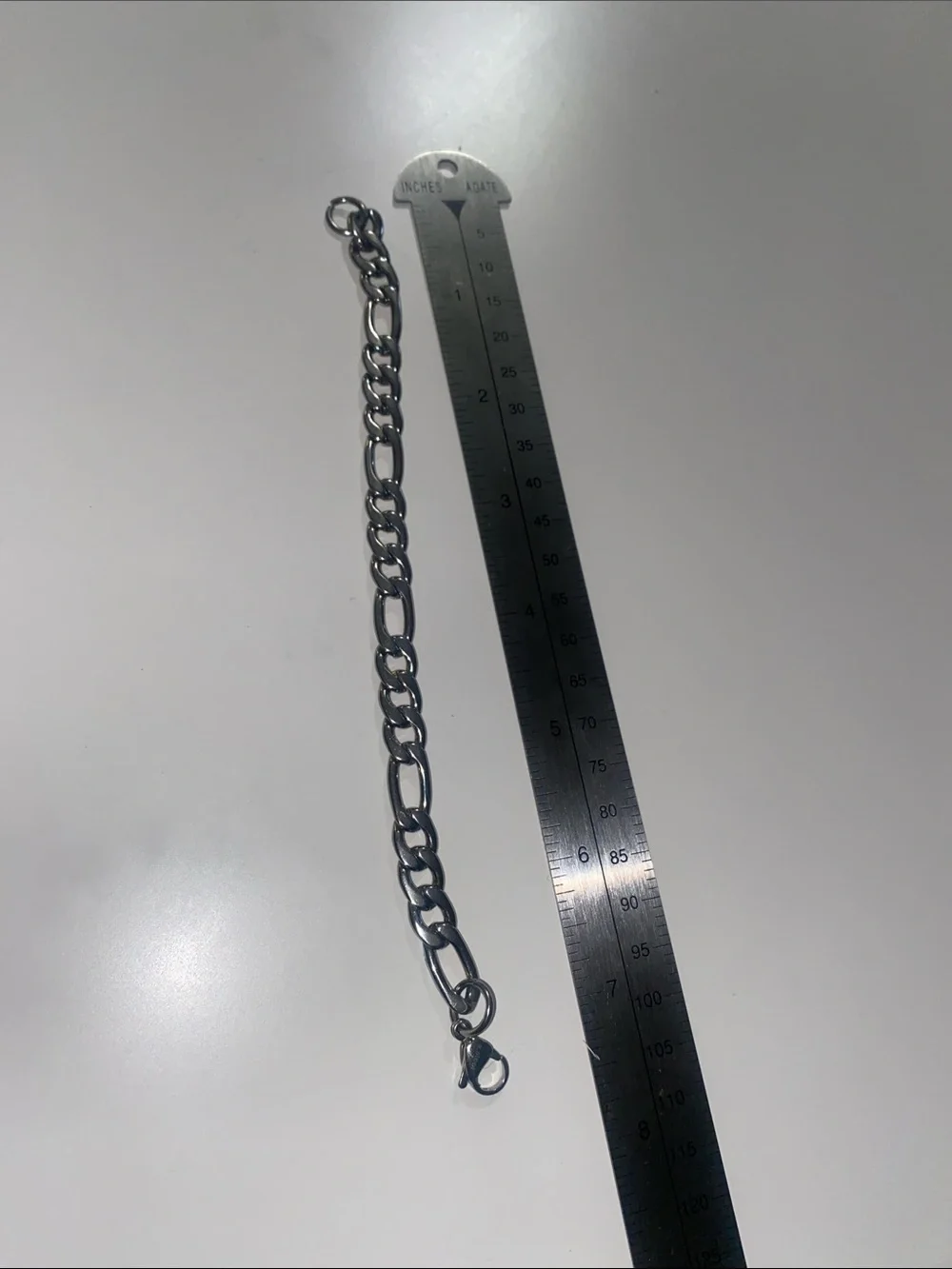 Men's Silver Link Chain Bracelet - Polished Metal